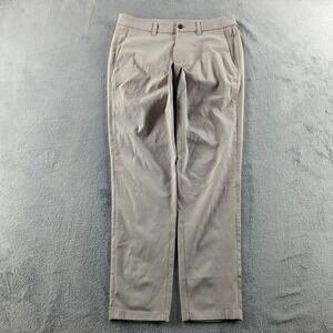 Lululemon Pants Mens 32 Beige Khakis Woven Zip Pocket Chino Golf Dress Casual